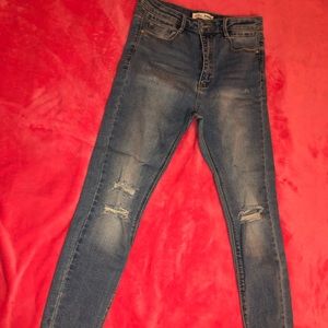 Stradivarius- Super High Waist, Skinny Jeans